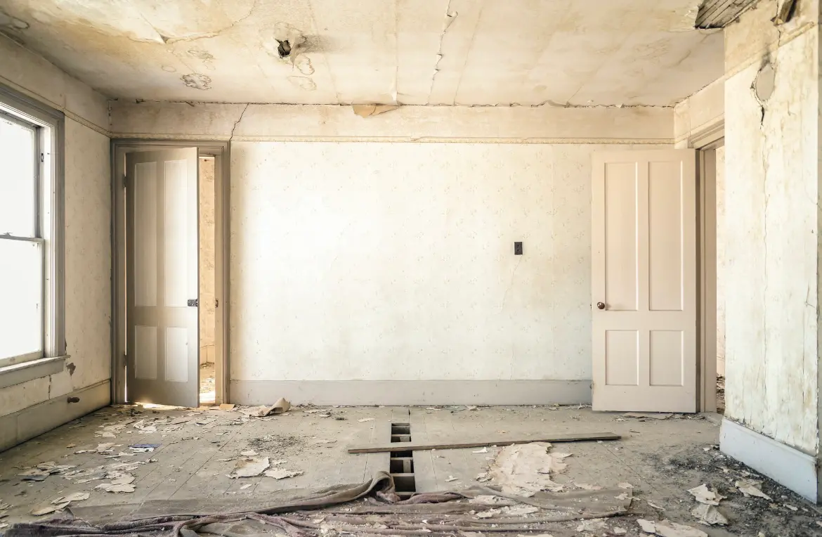 Waste disposal crew managing a cleanout project in San Diego